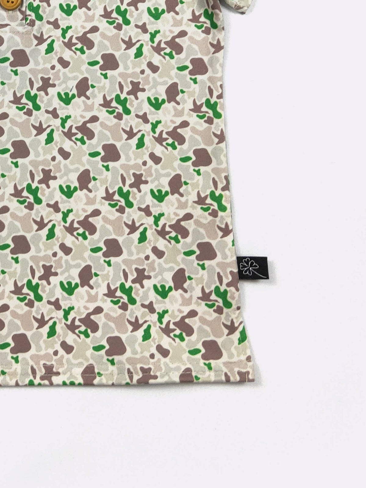 Emerald Camo Boy Collar Shirt