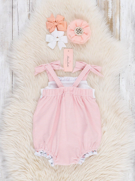 Blushing Bouquets Tank Ruffle Bubble Romper