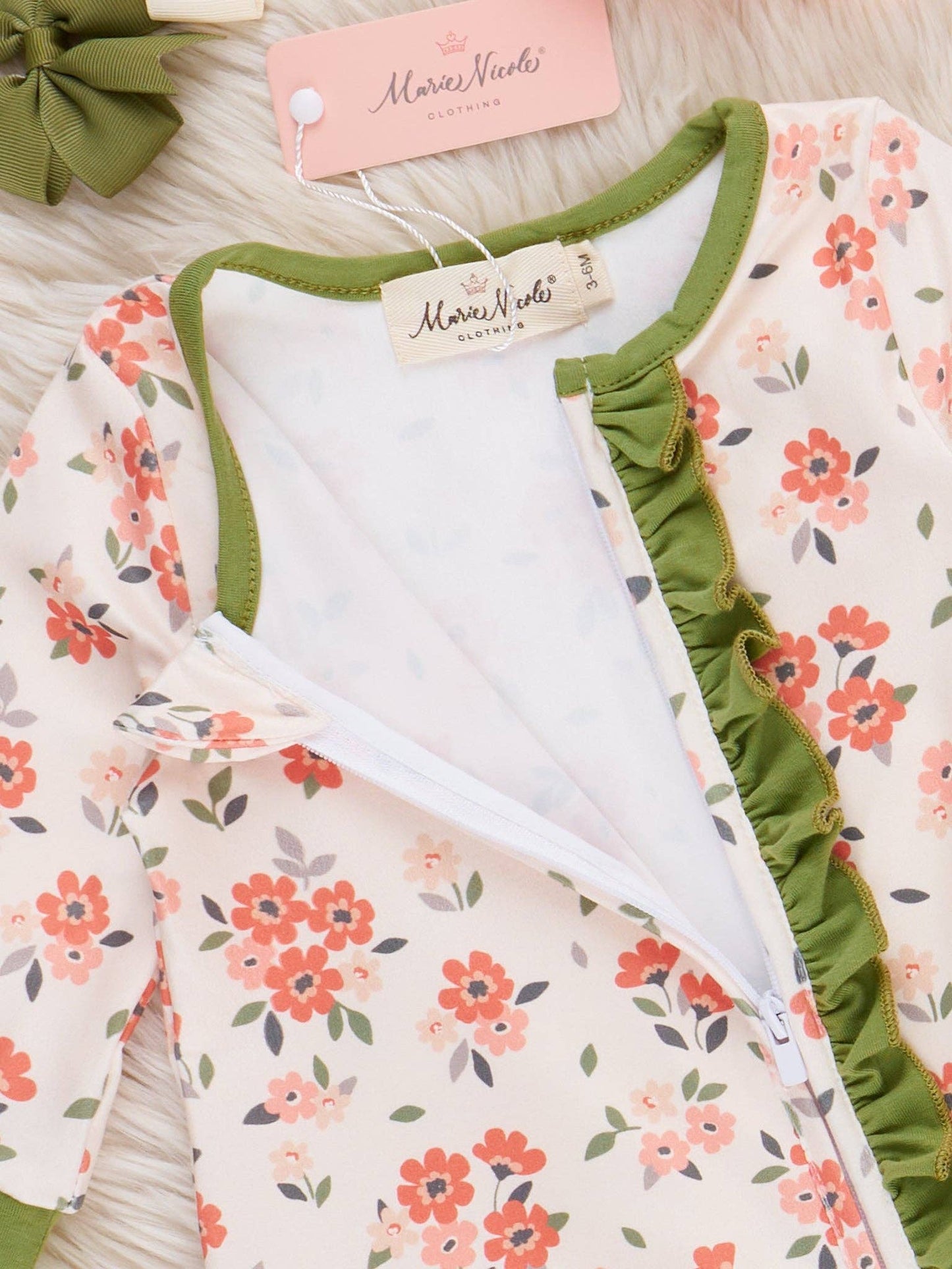 Forest Petals Floral Sleeper Pajamas