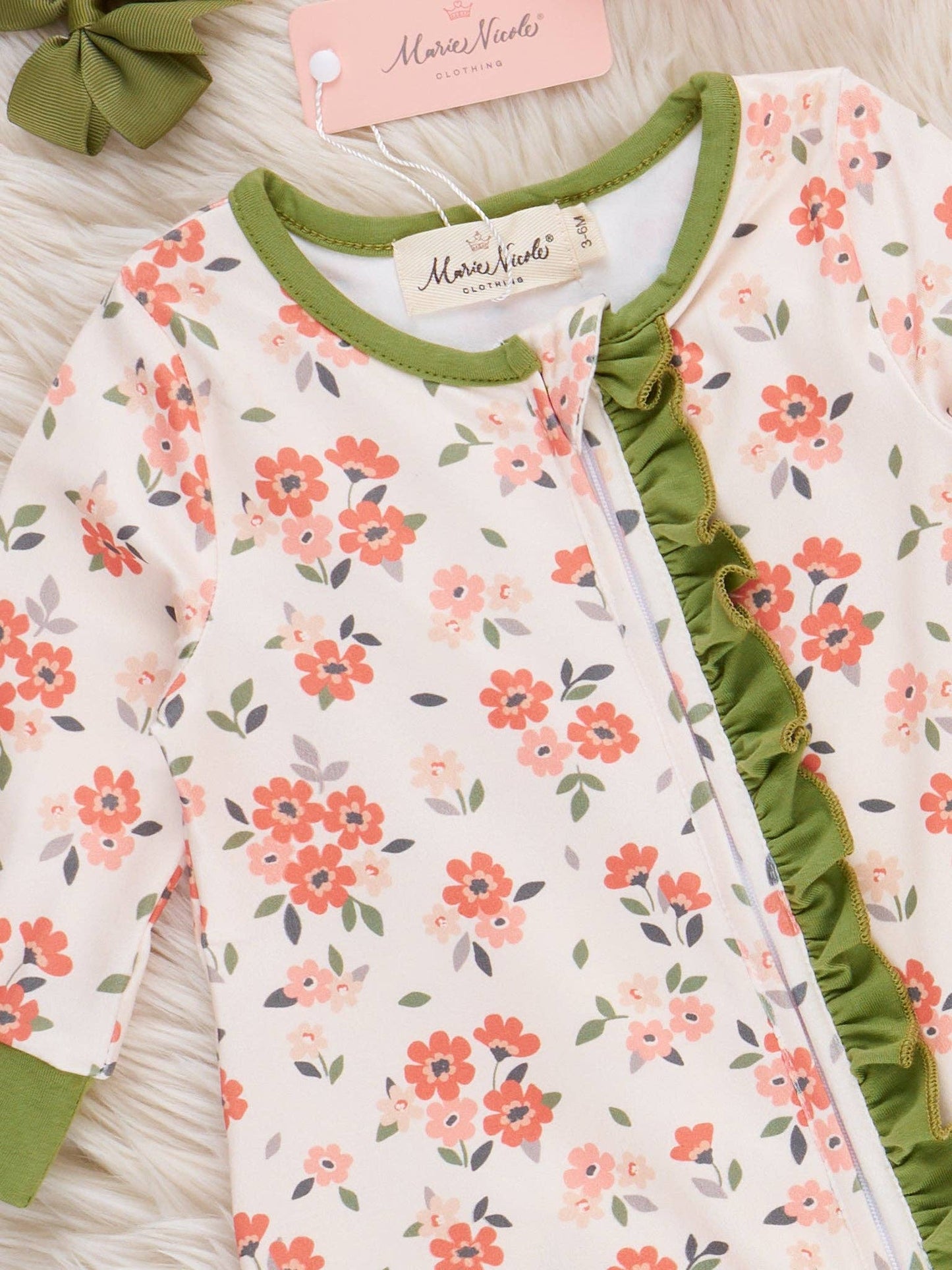 Forest Petals Floral Sleeper Pajamas