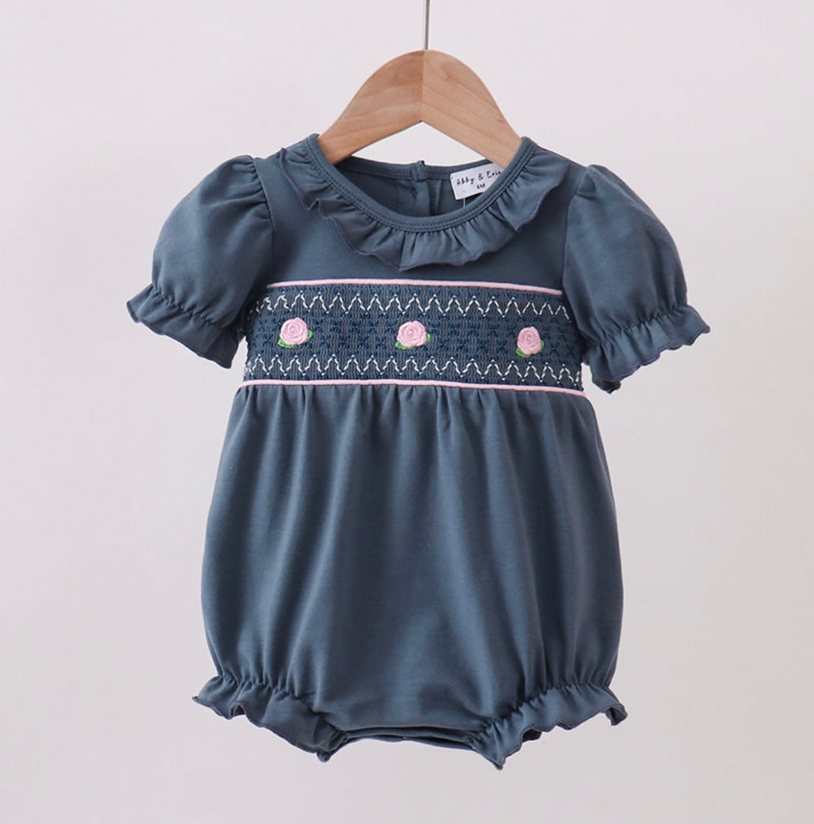 Garden Rose Smocked Bubble