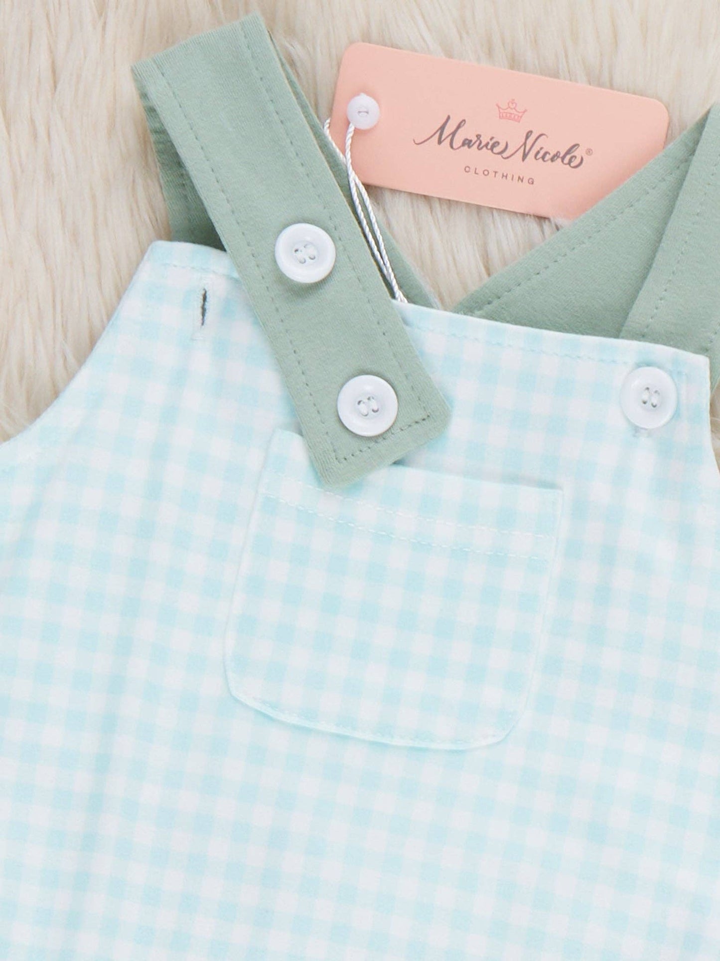 Gingham Days Pocket Bubble Romper